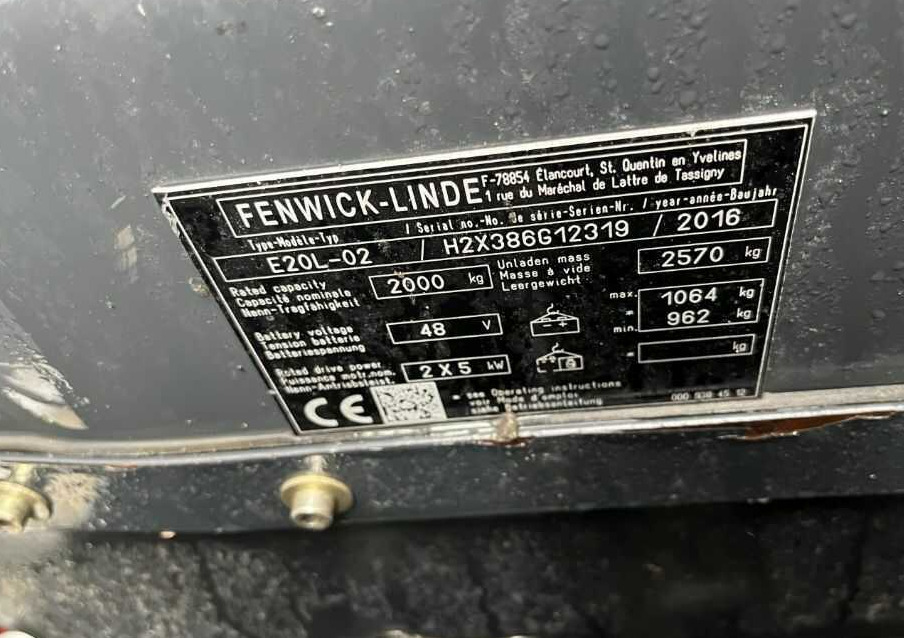 Linde E20L-02 - Elektritõstuk: pilt 4 Linde E20L-02 - Elektritõstuk: pilt 4