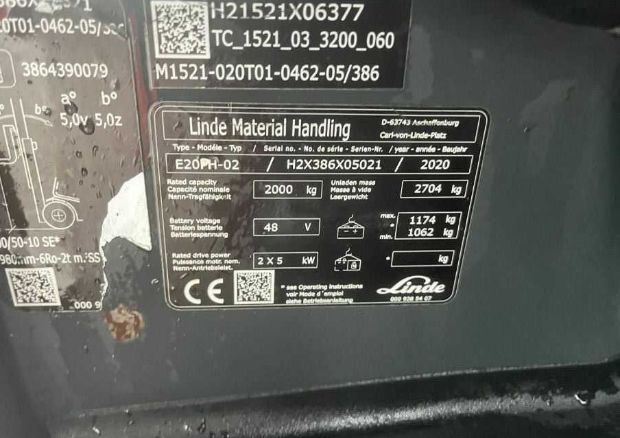 Linde E20PH-02 - Elektritõstuk: pilt 4 Linde E20PH-02 - Elektritõstuk: pilt 4