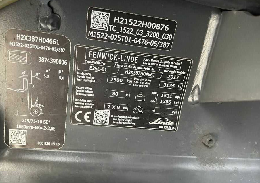 Linde E25L-02 - Elektritõstuk: pilt 4 Linde E25L-02 - Elektritõstuk: pilt 4