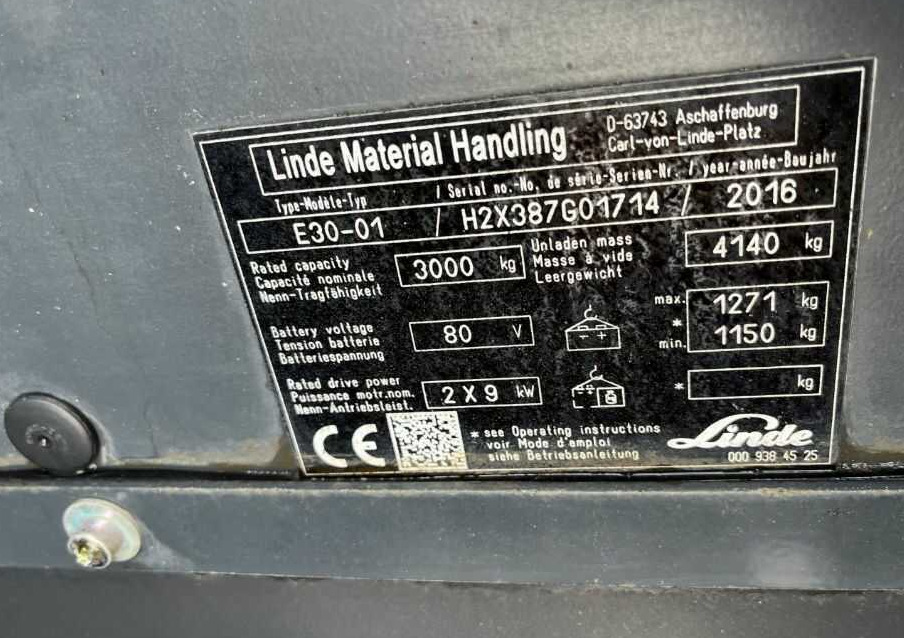 Linde E30 - Elektritõstuk: pilt 4 Linde E30 - Elektritõstuk: pilt 4