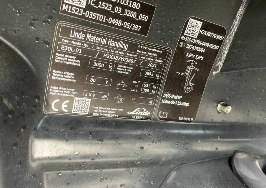 Linde E30L-01 - Elektritõstuk: pilt 4 Linde E30L-01 - Elektritõstuk: pilt 4