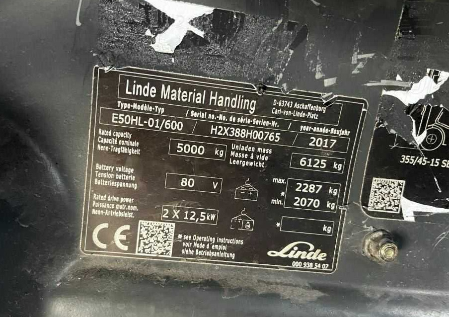 Linde E50HL-01/600 - Elektritõstuk: pilt 4 Linde E50HL-01/600 - Elektritõstuk: pilt 4