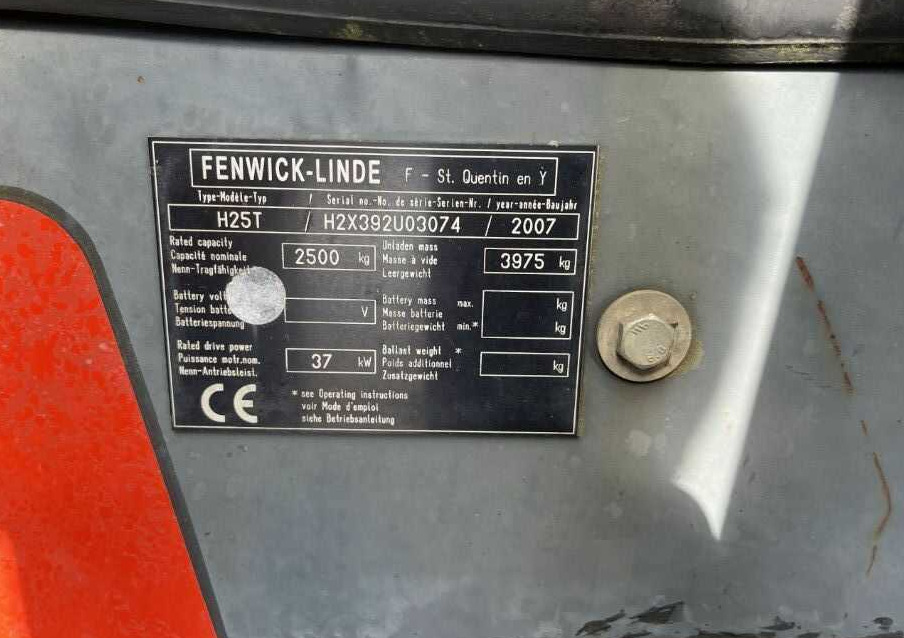Linde H25T-01 - Gaasitõstuk: pilt 4 Linde H25T-01 - Gaasitõstuk: pilt 4