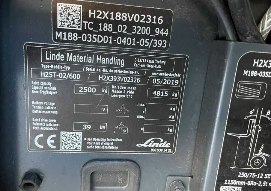 Linde H25T-02/600 - Gaasitõstuk: pilt 4 Linde H25T-02/600 - Gaasitõstuk: pilt 4