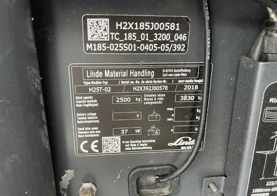 Linde H25T-02 - Gaasitõstuk: pilt 4 Linde H25T-02 - Gaasitõstuk: pilt 4