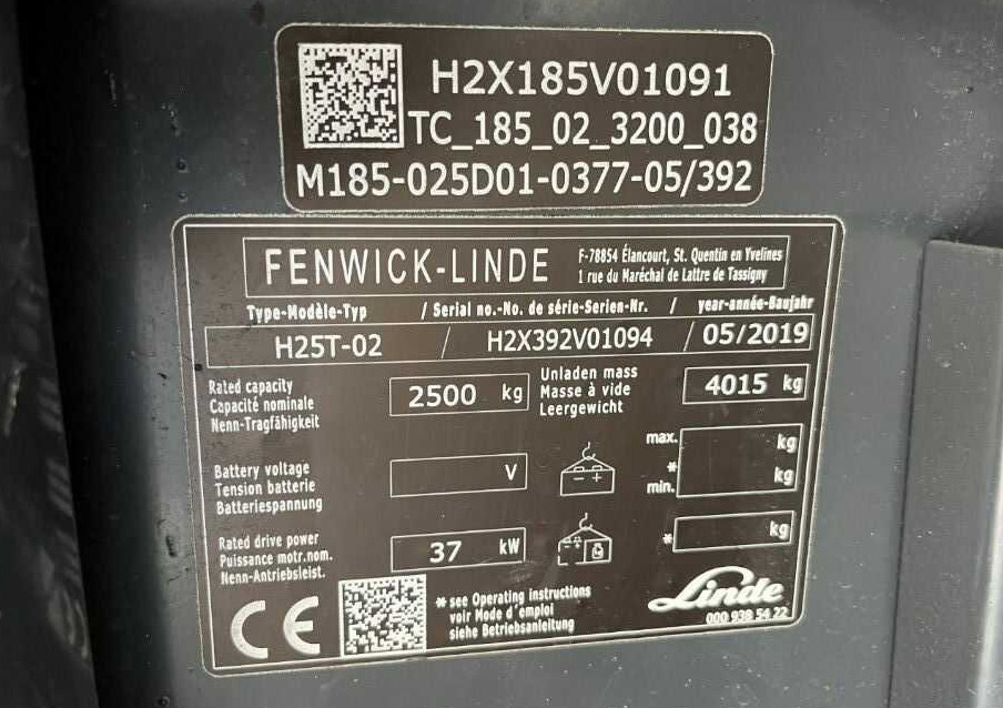 Linde H25T-02 - Gaasitõstuk: pilt 4 Linde H25T-02 - Gaasitõstuk: pilt 4