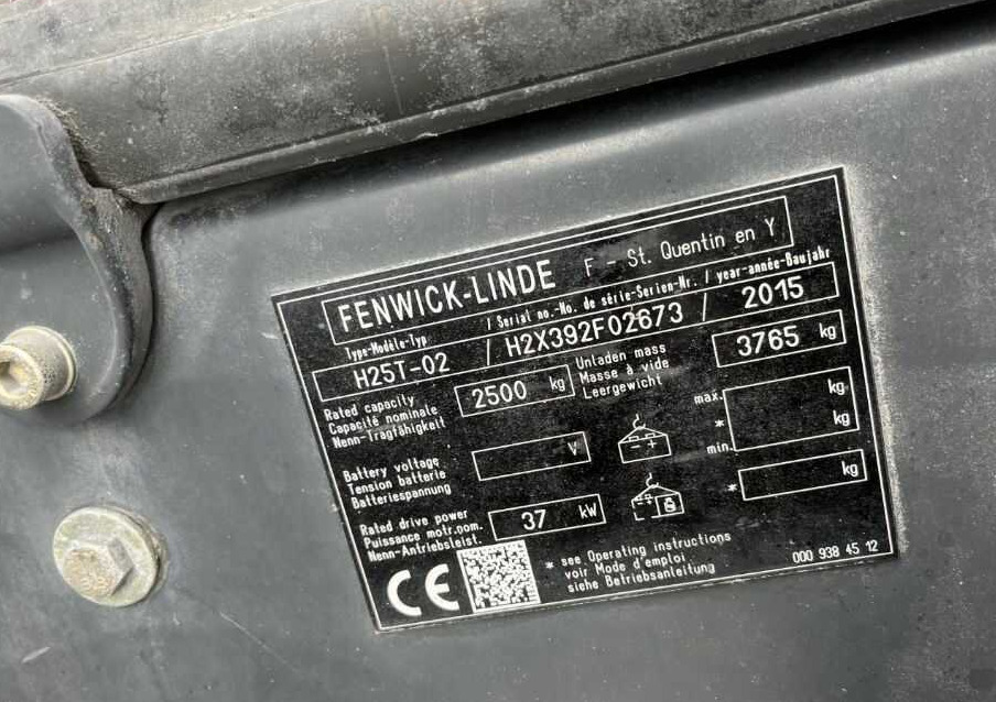 Linde H25T-02 - Gaasitõstuk: pilt 4 Linde H25T-02 - Gaasitõstuk: pilt 4