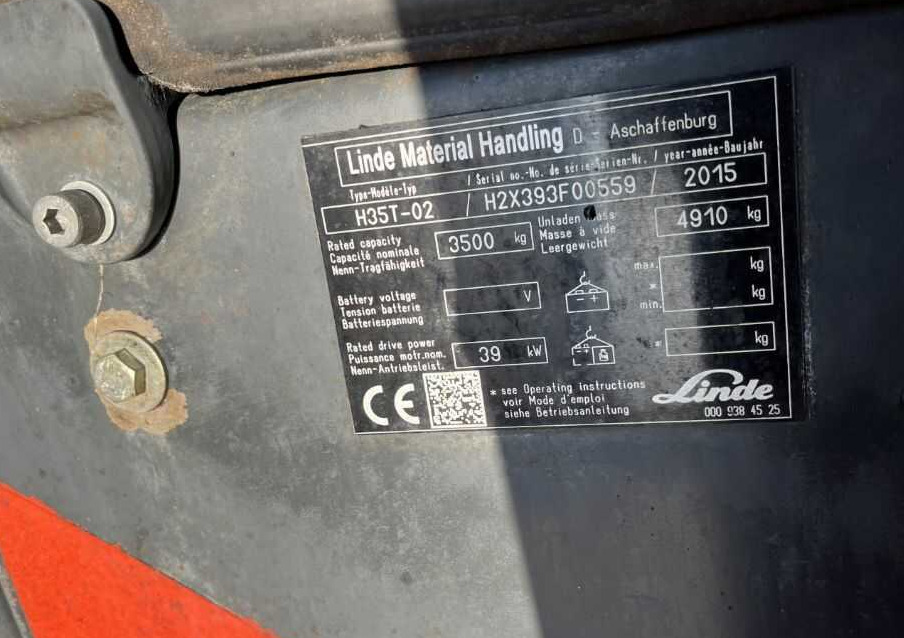 Linde H35T-02 - Gaasitõstuk: pilt 4 Linde H35T-02 - Gaasitõstuk: pilt 4
