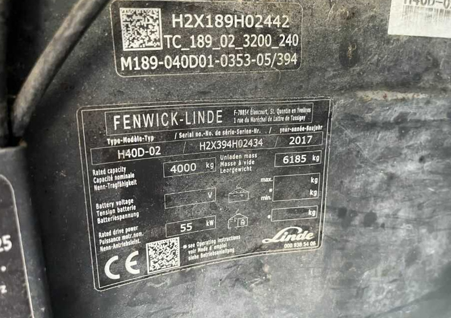 Linde H40D-02 - Diiseltõstuk: pilt 4 Linde H40D-02 - Diiseltõstuk: pilt 4
