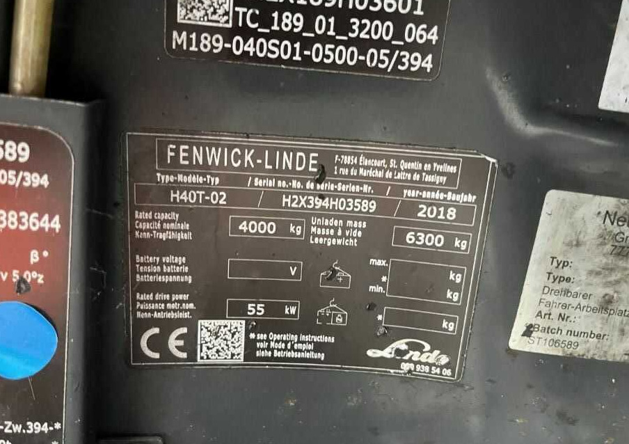 Linde H40T-02 - Gaasitõstuk: pilt 4 Linde H40T-02 - Gaasitõstuk: pilt 4