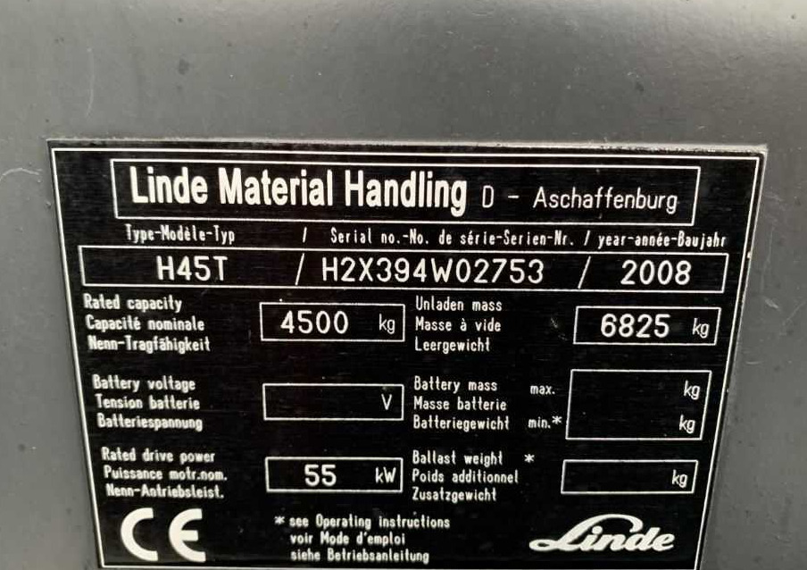 Linde H45T - Gaasitõstuk: pilt 5 Linde H45T - Gaasitõstuk: pilt 5