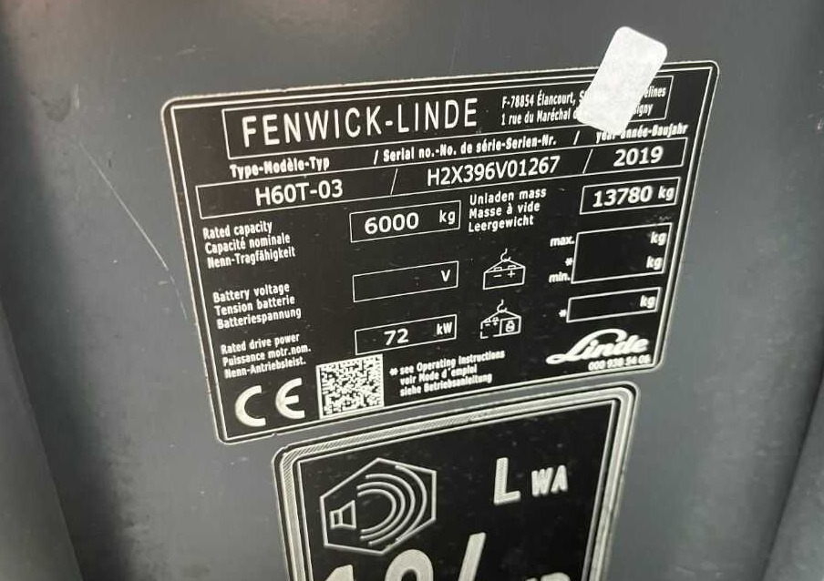 Linde H60T-03 - Gaasitõstuk: pilt 4 Linde H60T-03 - Gaasitõstuk: pilt 4
