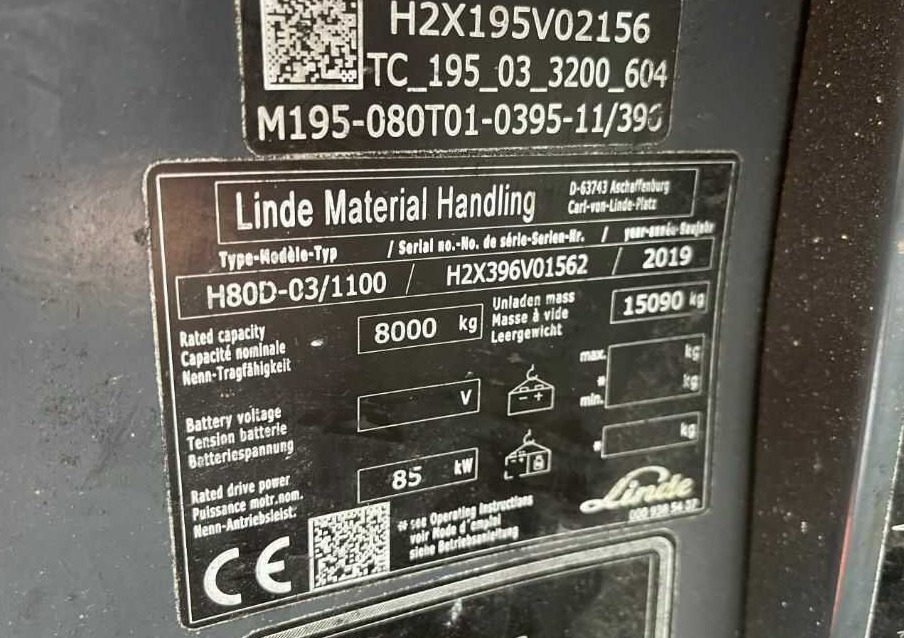 Linde H80D-03/1100 - Diiseltõstuk: pilt 3 Linde H80D-03/1100 - Diiseltõstuk: pilt 3