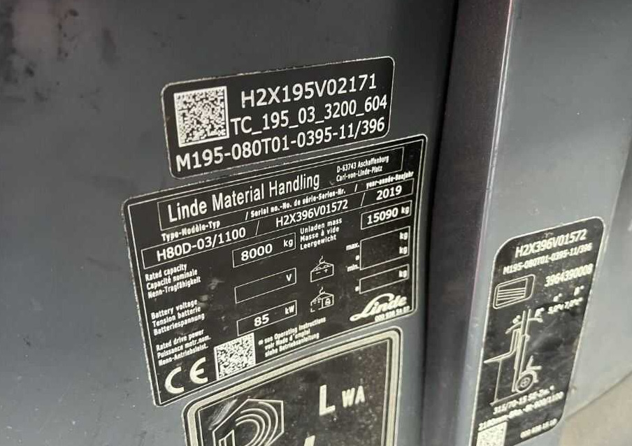 Linde H80D-03/1100 - Diiseltõstuk: pilt 4 Linde H80D-03/1100 - Diiseltõstuk: pilt 4