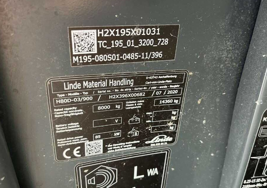 Linde H80D-03/900 - Diiseltõstuk: pilt 4 Linde H80D-03/900 - Diiseltõstuk: pilt 4