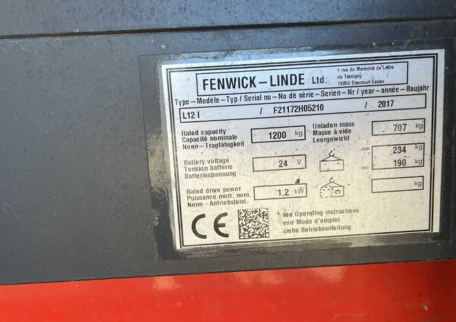 Linde L12L - Virnastaja: pilt 2 Linde L12L - Virnastaja: pilt 2