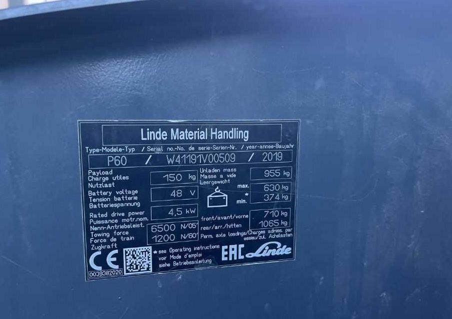 Linde P60 - Puksiirtraktor: pilt 4 Linde P60 - Puksiirtraktor: pilt 4
