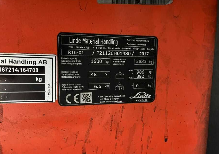 Linde R16-01 - Lükandmastiga tõstuk: pilt 4 Linde R16-01 - Lükandmastiga tõstuk: pilt 4