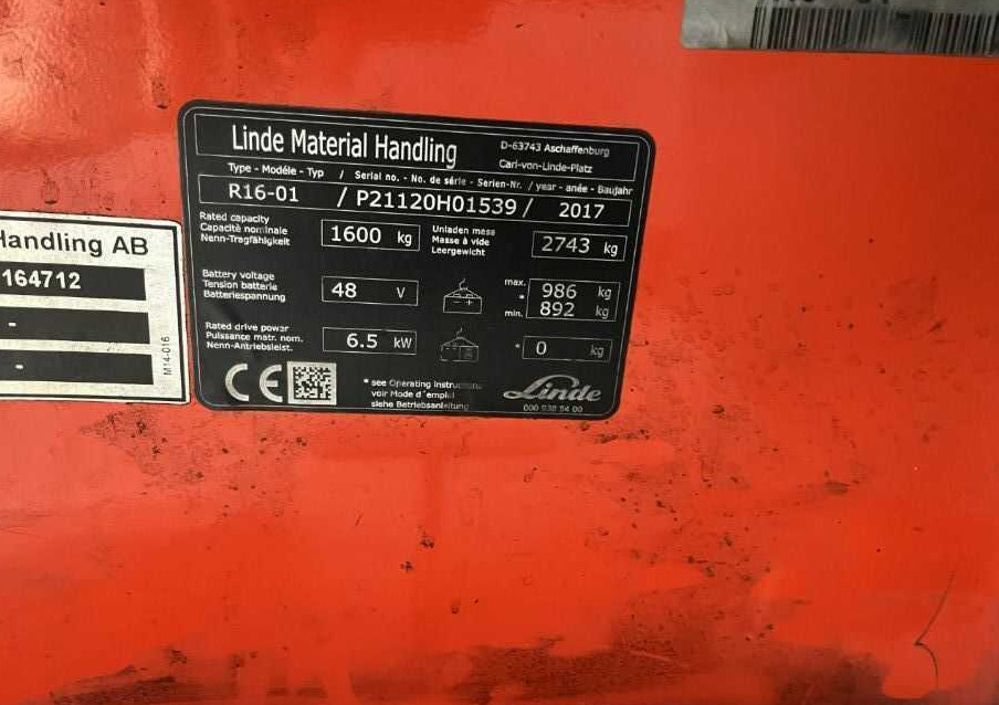 Linde R16-01 - Lükandmastiga tõstuk: pilt 4 Linde R16-01 - Lükandmastiga tõstuk: pilt 4