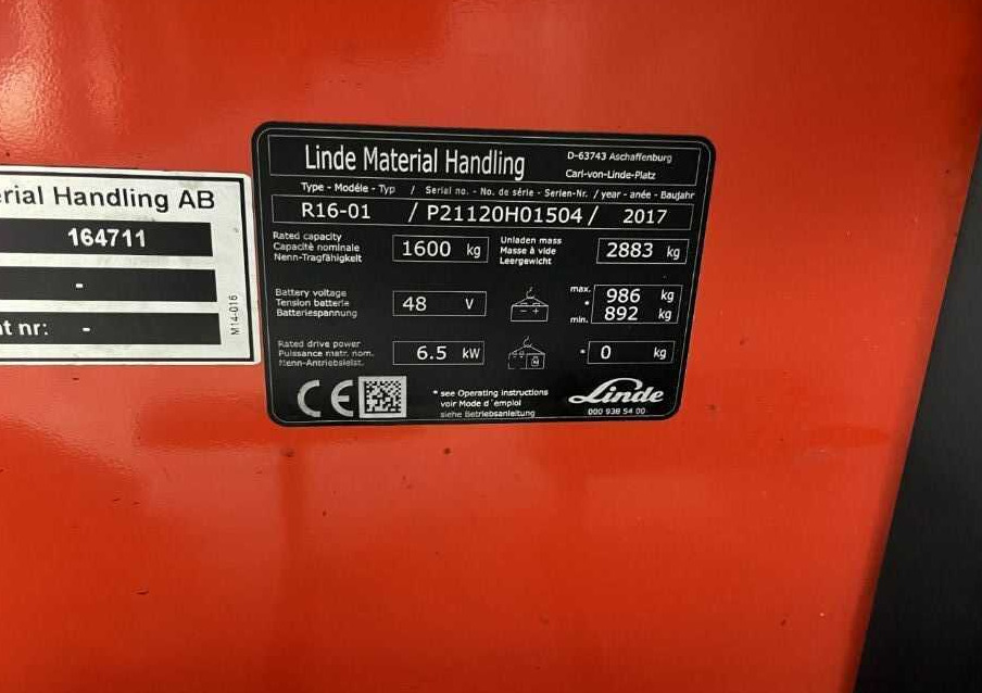 Linde R16-01 - Lükandmastiga tõstuk: pilt 4 Linde R16-01 - Lükandmastiga tõstuk: pilt 4