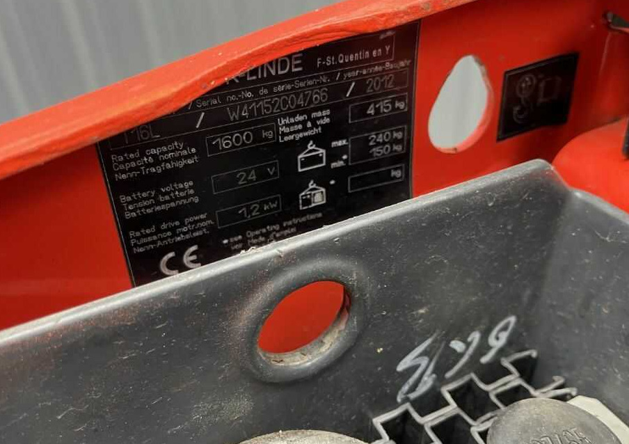 Linde T16L - Kaubaaluste tõstuk: pilt 4 Linde T16L - Kaubaaluste tõstuk: pilt 4