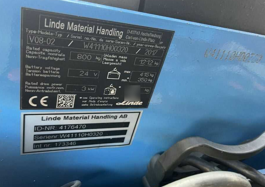 Linde V08-02 - Tellimusekoostur: pilt 4 Linde V08-02 - Tellimusekoostur: pilt 4