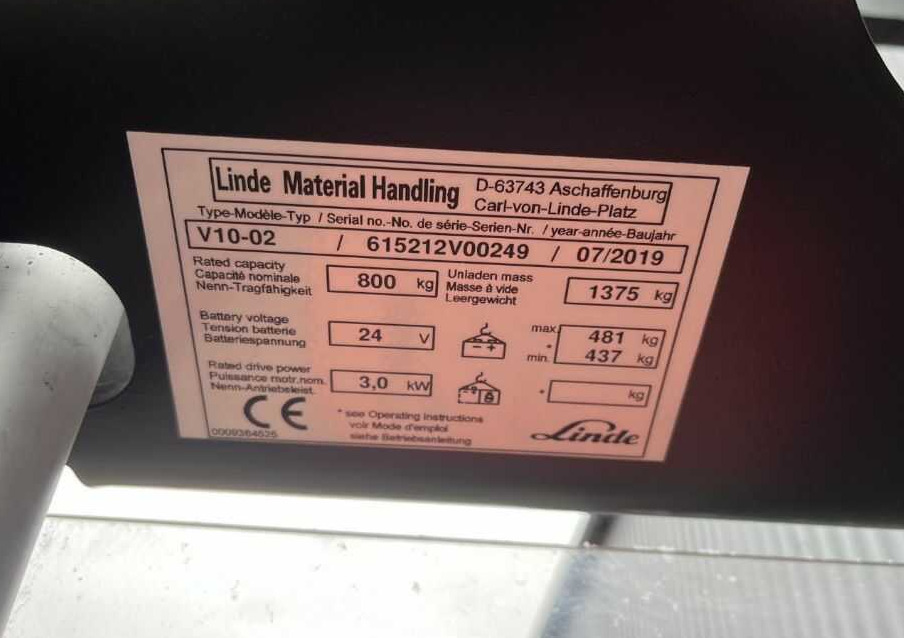 Linde V10-02 - Tellimusekoostur: pilt 4 Linde V10-02 - Tellimusekoostur: pilt 4