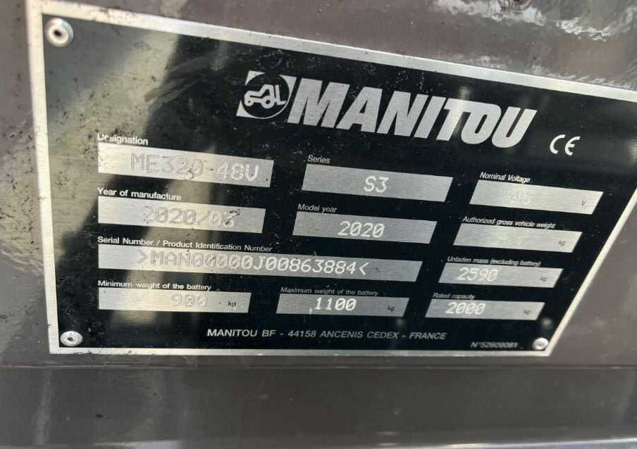 Manitou ME320 - Elektritõstuk: pilt 5 Manitou ME320 - Elektritõstuk: pilt 5