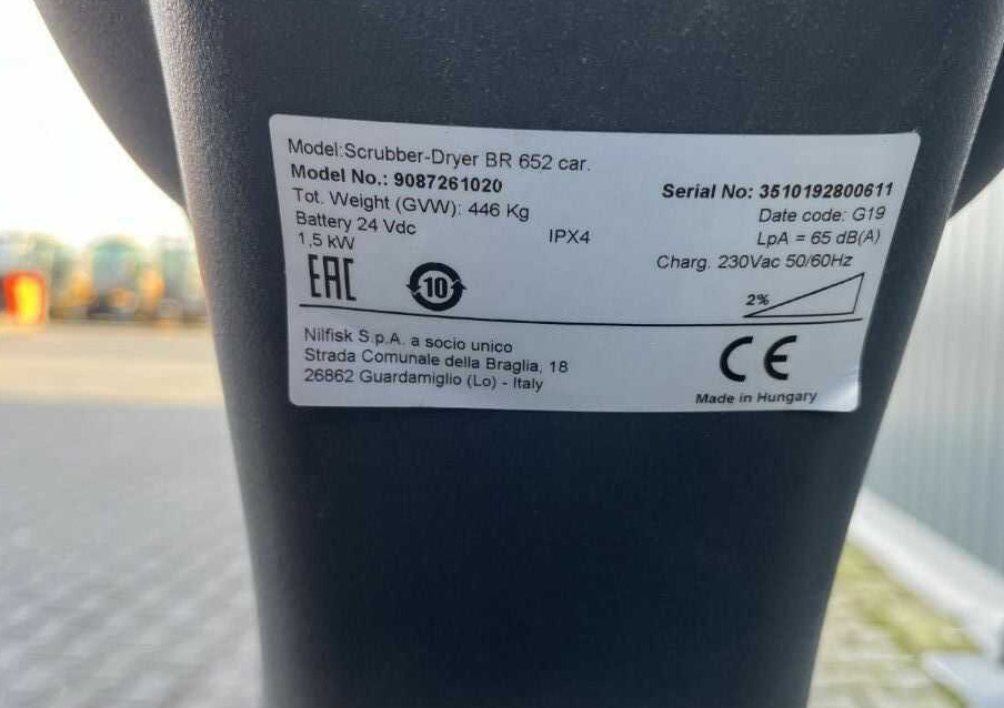 Nilfisk BR652 - Põrandapesumasin: pilt 4 Nilfisk BR652 - Põrandapesumasin: pilt 4