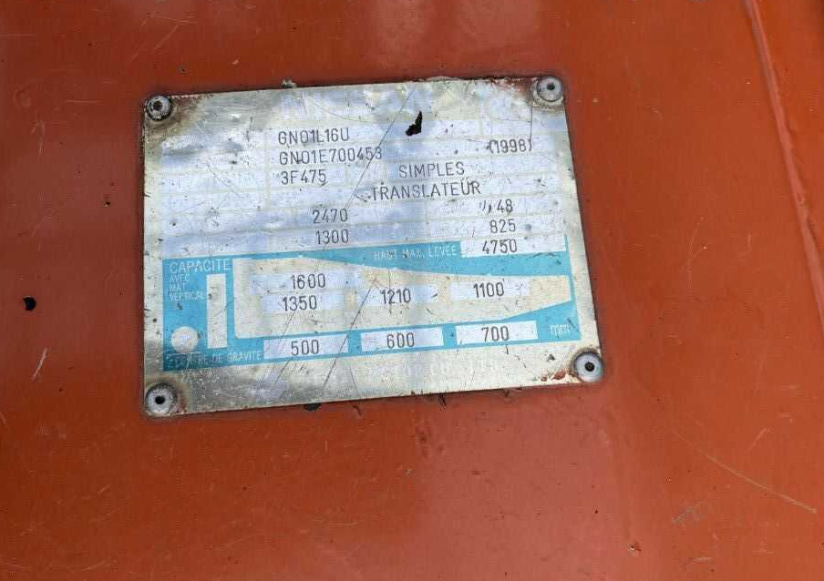 Nissan GN01L16U - Elektritõstuk: pilt 4 Nissan GN01L16U - Elektritõstuk: pilt 4