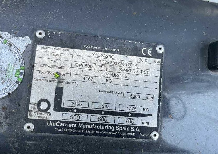 Nissan Y1D2A25Q - Diiseltõstuk: pilt 4 Nissan Y1D2A25Q - Diiseltõstuk: pilt 4