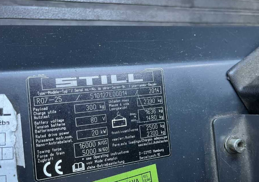 Still R07-25 - Puksiirtraktor: pilt 3 Still R07-25 - Puksiirtraktor: pilt 3