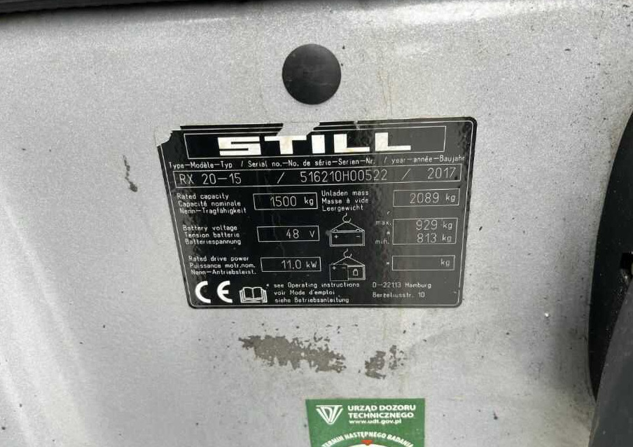 Still RX20-15 - Elektritõstuk: pilt 4 Still RX20-15 - Elektritõstuk: pilt 4