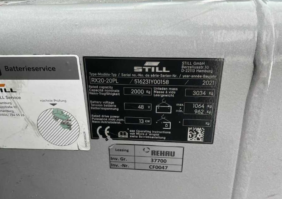 Still RX20-20PL - Elektritõstuk: pilt 4 Still RX20-20PL - Elektritõstuk: pilt 4