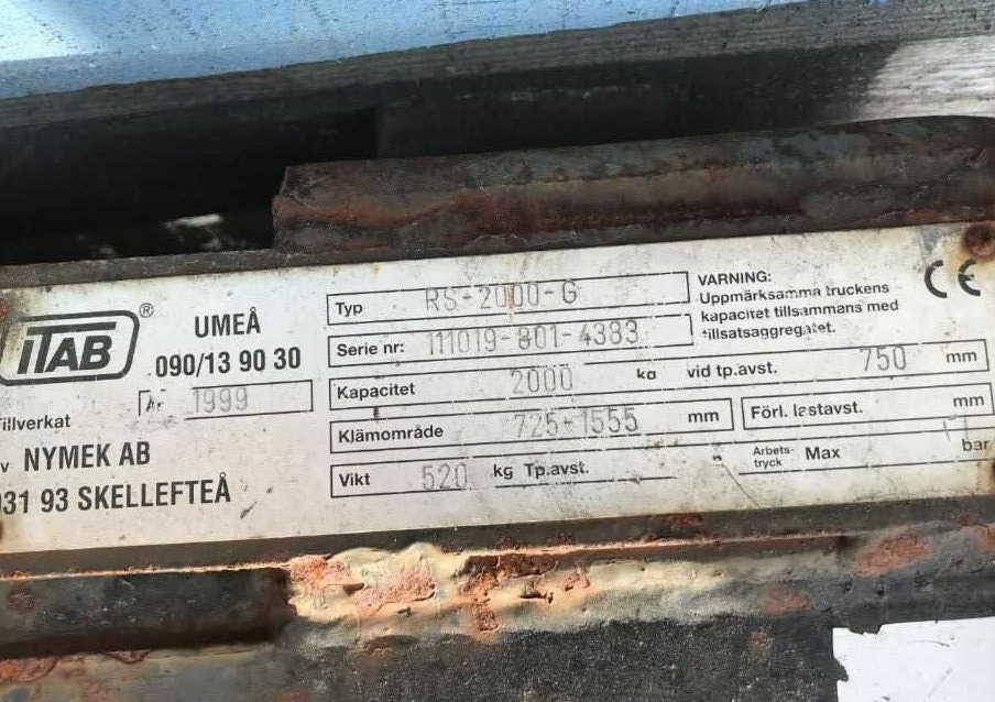 TAB RS-200-G - Klamber - Kahveltõstuk: pilt 1 TAB RS-200-G - Klamber - Kahveltõstuk: pilt 1