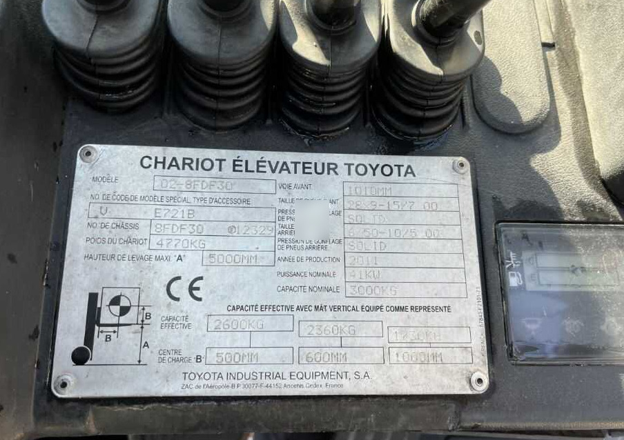 Toyota 8FDF30 - Diiseltõstuk: pilt 4 Toyota 8FDF30 - Diiseltõstuk: pilt 4