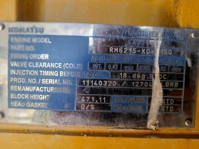 Komatsu SA12V140 - WA800 - HD785 - HD985 - D475 engine - - Mootor: pilt 4 Komatsu SA12V140 - WA800 - HD785 - HD985 - D475 engine - - Mootor: pilt 4
