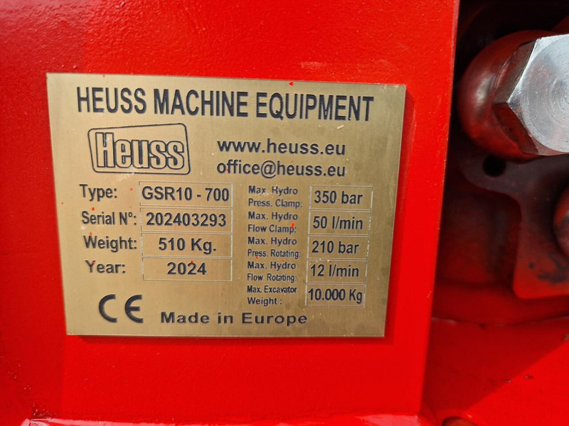 Uus Haarats - Ehitusmasinad Heuss CW10 GSR10 700: pilt 8