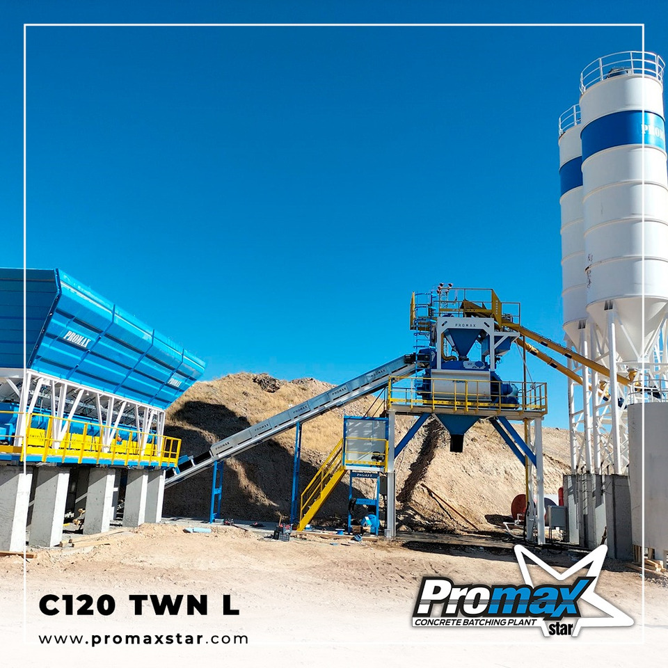 COMPACT CONCRETE BATCHING PLANT C120-TWN L (120m3/h) - Betoonitehas: pilt 1 COMPACT CONCRETE BATCHING PLANT C120-TWN L (120m3/h) - Betoonitehas: pilt 1
