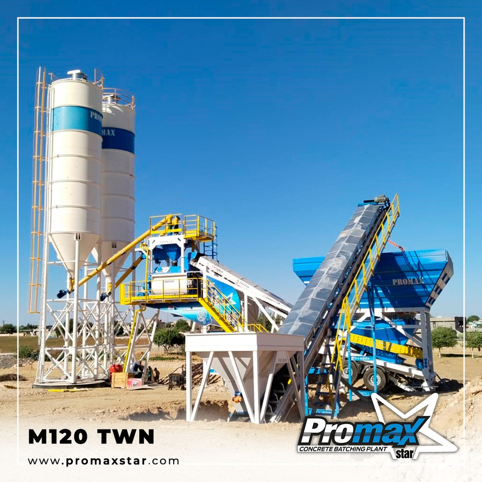 Mobile Concrete Batching Plant M120-TWN (120m3/h) - Betoonitehas: pilt 1 Mobile Concrete Batching Plant M120-TWN (120m3/h) - Betoonitehas: pilt 1