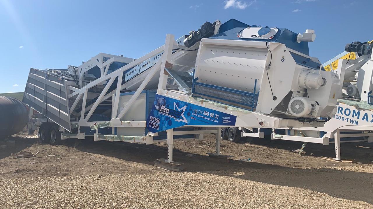 Mobile Concrete Batching Plant M120-TWN (120m3/h) - Betoonitehas: pilt 3 Mobile Concrete Batching Plant M120-TWN (120m3/h) - Betoonitehas: pilt 3