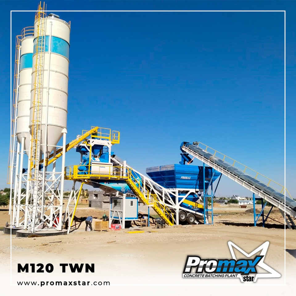 Mobile Concrete Batching Plant M120-TWN (120m3/h) - Betoonitehas: pilt 2 Mobile Concrete Batching Plant M120-TWN (120m3/h) - Betoonitehas: pilt 2