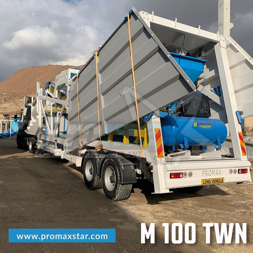 PROMAX MOBILE CONCRETE BATCHING PLANT M100-TWN (100m3/h) - Betoonitehas: pilt 4 PROMAX MOBILE CONCRETE BATCHING PLANT M100-TWN (100m3/h) - Betoonitehas: pilt 4