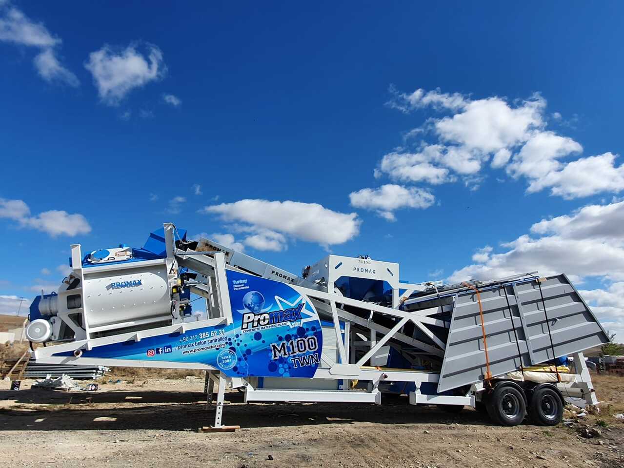 PROMAX MOBILE CONCRETE BATCHING PLANT M100-TWN (100m3/h) - Betoonitehas: pilt 3 PROMAX MOBILE CONCRETE BATCHING PLANT M100-TWN (100m3/h) - Betoonitehas: pilt 3