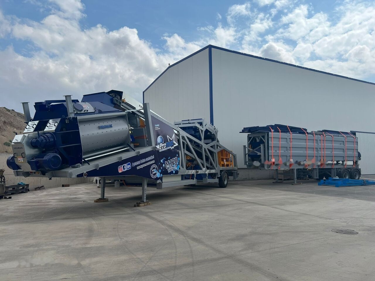 Promax Mobile Concrete Batching Plant PROMAX M120-TWN DT (120m³/h) - Betoonitehas: pilt 1 Promax Mobile Concrete Batching Plant PROMAX M120-TWN DT (120m³/h) - Betoonitehas: pilt 1