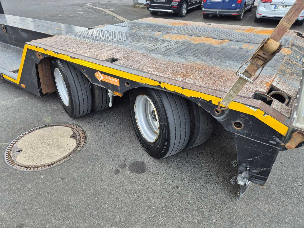 Madal platvormpoolhaagis LinTrailers S2A 14 LSDN Teleskopierbar BPW-Achsen 57.000km: pilt 9