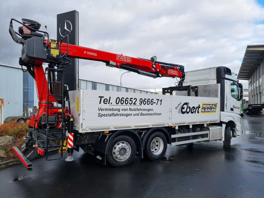 Mercedes-Benz Actros 2745 L 6x2 Baustoffpritsche+Kran Retarder  liising Mercedes-Benz Actros 2745 L 6x2 Baustoffpritsche+Kran Retarder: pilt 8