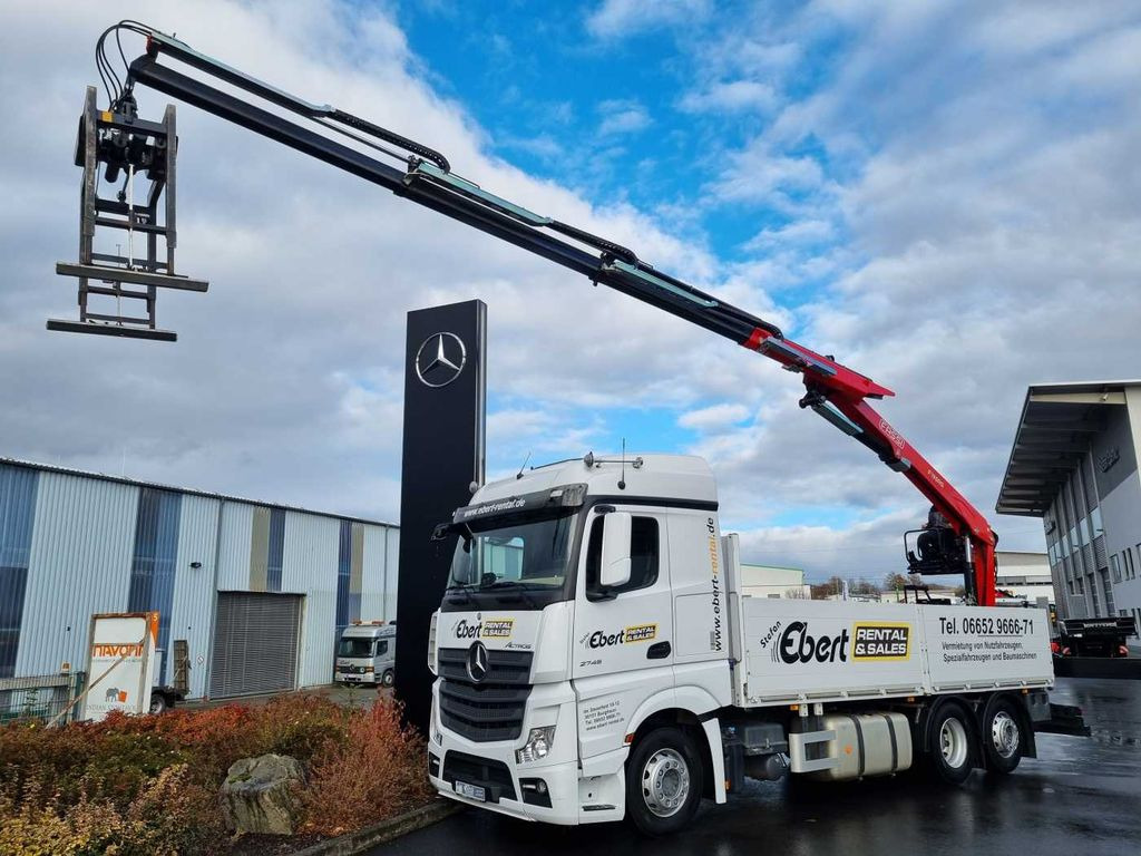 Mercedes-Benz Actros 2745 L 6x2 Baustoffpritsche+Kran Retarder  liising Mercedes-Benz Actros 2745 L 6x2 Baustoffpritsche+Kran Retarder: pilt 15