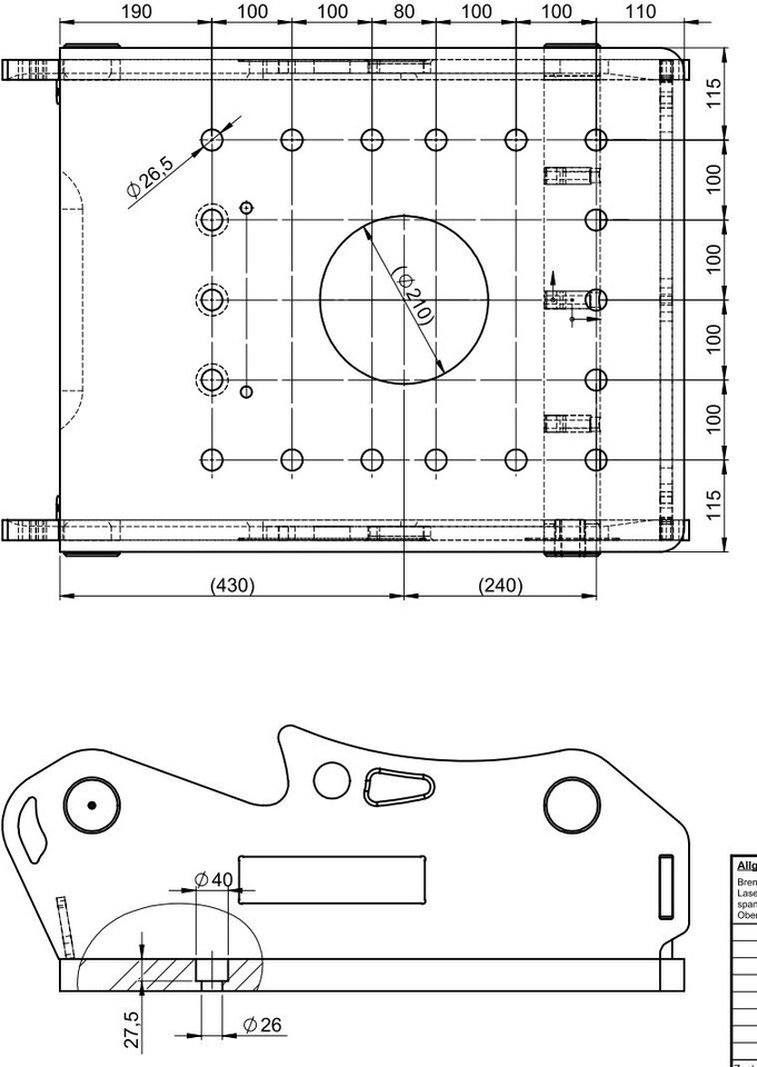 Kiirühendus OilQuick OQ70/55 Adapterplatte für Westtech NEU: pilt 11