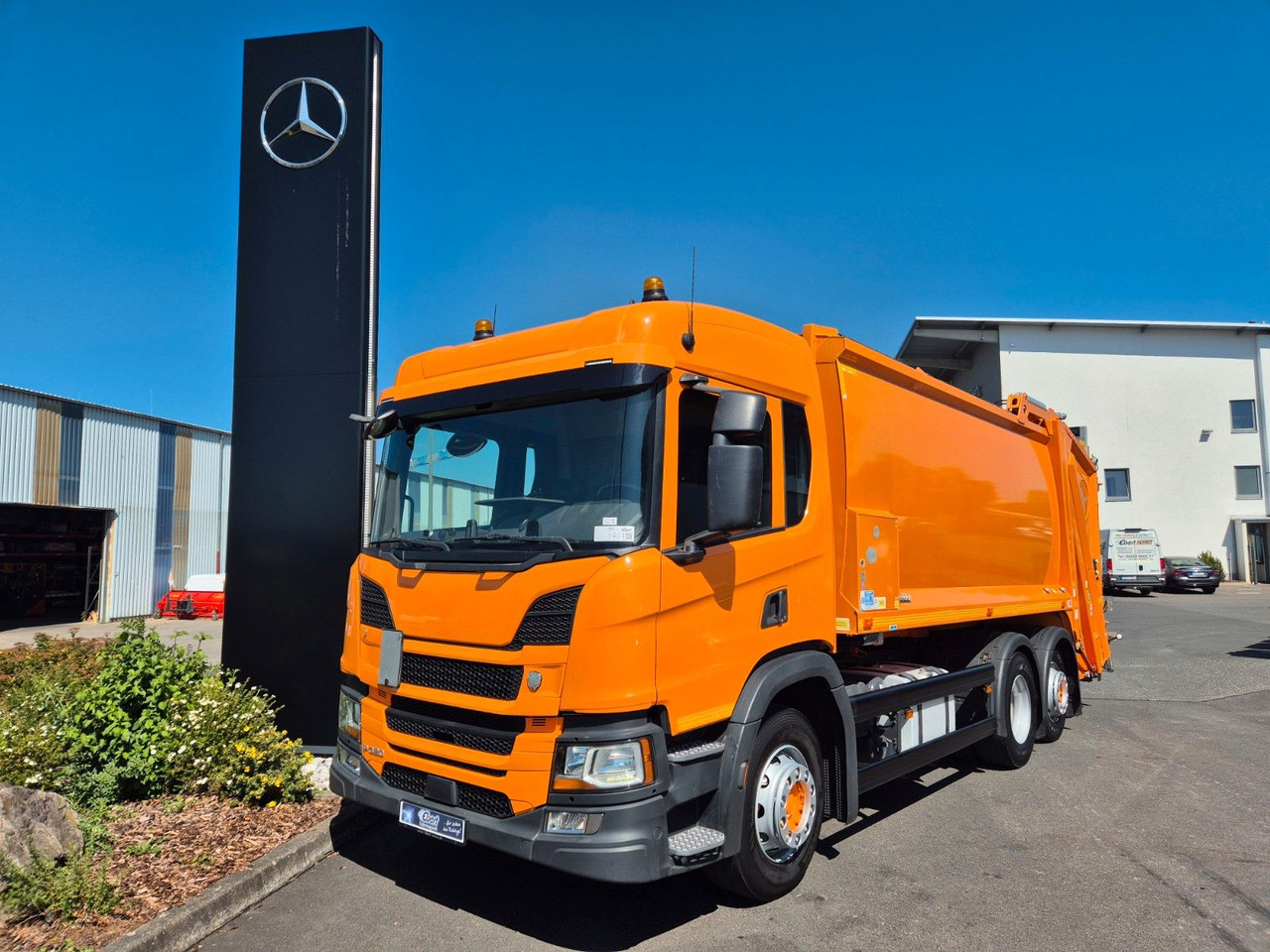 Scania P 320 B6x2*4NA Olympus 21 W ASF Hecklader - Prügiauto: pilt 1 Scania P 320 B6x2*4NA Olympus 21 W ASF Hecklader - Prügiauto: pilt 1